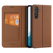 Заредете изображение във визуализатора на галерията – Dux Ducis Skin X2 case for Samsung Galaxy A54 5G flip cover wallet stand brown
