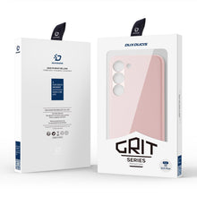 Заредете изображение във визуализатора на галерията – Dux Ducis Grit case for Samsung Galaxy S23+ elegant cover made of artificial leather MagSafe pink
