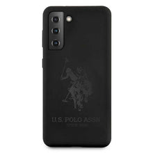 Заредете изображение във визуализатора на галерията – Оригинален гръб US Polo за samsung s21 plus (silicone on tone / black) - TopMag
