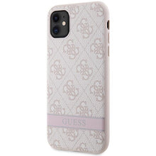 Заредете изображение във визуализатора на галерията – Guess GUHCN61P4SNP iPhone 11 / Xr pink/pink hardcase 4G Stripe
