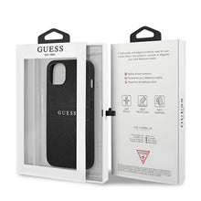 Заредете изображение във визуализатора на галерията – Guess GUHCP13MPSASBBK iPhone 13 6,1" czarny/black Saffiano Strap
