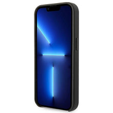 Заредете изображение във визуализатора на галерията – Karl Lagerfeld KLHCP14LFWHK iPhone 14 Pro 6,1" hardcase czarny/black Leather Perforated Logo
