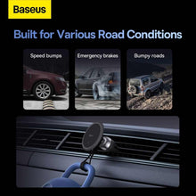 Заредете изображение във визуализатора на галерията – Baseus car holder to air vent magnetic ca01 black succ000101 - TopMag
