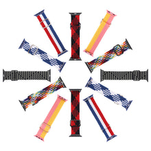 Заредете изображение във визуализатора на галерията – Dux Ducis Strap Watch 7 Band 7/6/5/4/3/2 / SE (41/40 / 38mm) Wristband Bracelet Bracelet Rainbow (Mixture Version)
