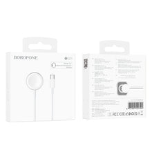 Заредете изображение във визуализатора на галерията – Borofone Wireless induction charger BQ21 for iWatch white
