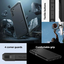 Заредете изображение във визуализатора на галерията – Spigen Rugged Armor case for Samsung Galaxy A15 4G / 5G - black
