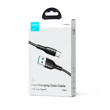 Заредете изображение във визуализатора на галерията – USB cable - USB C 3A 1.2m Joyroom S-UC027A13 - black
