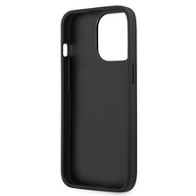 Заредете изображение във визуализатора на галерията – Karl Lagerfeld KLHCP13XOKPK iPhone 13 Pro Max 6,7" czarny/black hardcase Saffiano Ikonik Karl`s Patch
