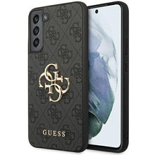 Заредете изображение във визуализатора на галерията – Guess GUHCS23M4GMGGR S23+ S916 grey/grey hardcase 4G Big Metal Logo
