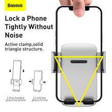 Заредете изображение във визуализатора на галерията – Baseus car holder air vent easy control pro clamp silver suyk010112 - TopMag
