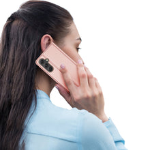 Заредете изображение във визуализатора на галерията – Wallet case with stand for Samsung Galaxy S23 FE Dux Ducis Skin Pro - pink

