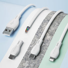Заредете изображение във визуализатора на галерията – Dudao USB-A 7.5W wall charger + USB-A - Micro-USB cable 1m white (A1sEUM)
