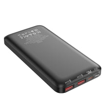Заредете изображение във визуализатора на галерията – Hoco power bank 10 000mah lcd + pd20w + qc3.0 j90 black
