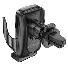 Заредете изображение във визуализатора на галерията – HOCO car holder with wireless charging automatic 15W Enlightener CA202 black
