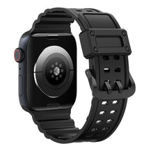 Заредете изображение във визуализатора на галерията – Strap Triple Protection strap for Apple Watch SE, 8, 7, 6, 5, 4, 3, 2, 1 (41, 40, 38 mm) band bracelet black
