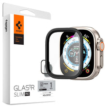 Заредете изображение във визуализатора на галерията – TEMPERED GLASS Spigen GLAS.TR SLIM PRO Apple Watch ULTRA (49 MM) BLACK
