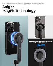 Заредете изображение във визуализатора на галерията – Spigen S570W selfie stick MagSafe tripod with Bluetooth - black
