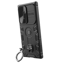 Заредете изображение във визуализатора на галерията – Nillkin CamShield Armor Pro Magnetic Case for Samsung Galaxy S23 Ultra Magnetic MagSafe Cover with Camera Cover Black

