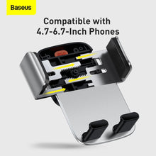 Заредете изображение във визуализатора на галерията – Baseus car holder air vent easy control pro clamp silver suyk010112 - TopMag
