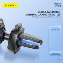 Заредете изображение във визуализатора на галерията – Foneng Car holder CP100 gravity to air vent black
