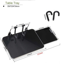 Заредете изображение във визуализатора на галерията – Car steering wheel tray and seat back tray table 2in1 for laptop food drink hm-1504b - TopMag

