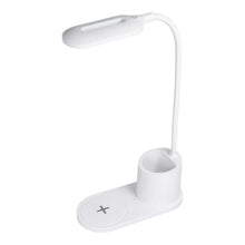 Заредете изображение във визуализатора на галерията – Led desk lamp with wirelles charger 10w cftd03 white - TopMag
