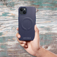 Заредете изображение във визуализатора на галерията – Roar Leather Mag Case - for iPhone 15 Pro   navy
