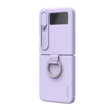 Заредете изображение във визуализатора на галерията – Nillkin CamShield Silky Silicone Case Case For Samsung Galaxy Z Flip 4 Silicon Cover With Camera Protector Purple
