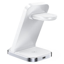 Заредете изображение във визуализатора на галерията – Acefast 3in1 wireless charging station for phone, headphones, smartwatch white (E15)
