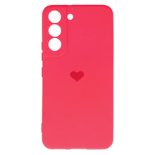 Заредете изображение във визуализатора на галерията – Vennus Silicone Heart Case for Samsung Galaxy S22 design 1 fuchsia
