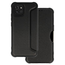 Заредете изображение във визуализатора на галерията – Razor Carbon Book Case for Samsung Galaxy A03 black
