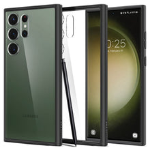 Заредете изображение във визуализатора на галерията – SPIGEN Ultra Hybrid case for SAMSUNG S23 ULTRA matte black
