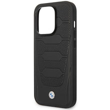 Заредете изображение във визуализатора на галерията – Case BMW BMHCP14X22RPSK iPhone 14 Pro Max 6.7" black/black Leather Seats Pattern
