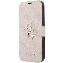 Заредете изображение във визуализатора на галерията – Original Case GUESS book 4G Metal Logo GUBKP15S4GMGPI for Iphone 13/14/15 pink
