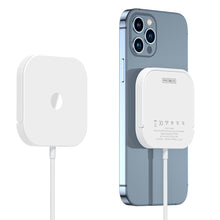 Заредете изображение във визуализатора на галерията – Duzzona 3in1 universal wireless charger for smartphones (Qi, MagSafe), Apple Watch and Airpods 15W white (W7)
