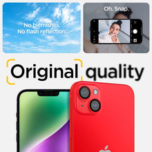 Заредете изображение във визуализатора на галерията – Spigen OPTIK.TR ”EZ FIT” CAMERA PROTECTOR 2-PACK IPHONE 14 / 14 PLUS RED
