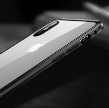 Заредете изображение във визуализатора на галерията – Wozinsky Full Magnetic Case Full Body Front and Back Cover with built-in glass for Samsung Galaxy A72 4G black-transparent

