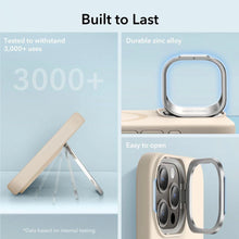 Заредете изображение във визуализатора на галерията – ESR Cloud Kickstand Halolock case with MagSafe for iPhone 15 Pro Max - beige
