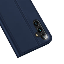 Заредете изображение във визуализатора на галерията – Dux Ducis Skin Pro case for Samsung Galaxy A14 5G flip cover card wallet stand blue
