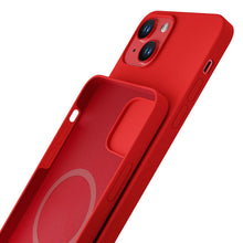 Заредете изображение във визуализатора на галерията – Apple iPhone 14 Plus - 3mk Hardy Silicone MagCase Red
