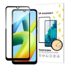 Заредете изображение във визуализатора на галерията – Wozinsky Full Glue Tempered Glass Full Screen Tempered Glass for Xiaomi Redmi A1+ 9H with Black Frame
