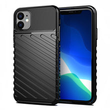 Заредете изображение във визуализатора на галерията – Thunder Case Flexible Tough Rugged Cover TPU Case for iPhone 11 black

