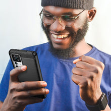 Заредете изображение във визуализатора на галерията – Carbon Case case for Xiaomi 12T Pro / Xiaomi 12T flexible silicone carbon cover black
