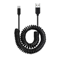 Заредете изображение във визуализатора на галерията – Cable coiled  - USB to Micro USB - 2A 1 metre black
