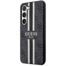 Заредете изображение във визуализатора на галерията – Guess GUHCS23SP4RPSK S23 S911 black/black hardcase 4G Printed Stripe
