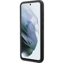Заредете изображение във визуализатора на галерията – Guess GUHCS23SSLSMK S23 S911 black/black hardcase Silicone Vintage Gold Logo
