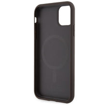Заредете изображение във визуализатора на галерията – Guess GUHMN61P4RPSW iPhone 11 / Xr brown/brown hardcase 4G Printed Stripes MagSafe
