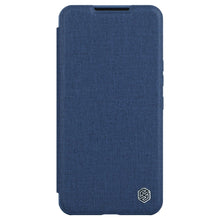 Заредете изображение във визуализатора на галерията – Nillkin Qin Cloth Pro Case for Samsung Galaxy S23+ Flip Cover Camera Cover blue
