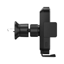 Заредете изображение във визуализатора на галерията – Baseus car holder with wireless charging automatic 15w halo black sudd000001
