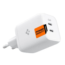 Заредете изображение във визуализатора на галерията – Spigen PE2106EU POWERARC 2-PORT NETWORK CHARGER PD65W WHITE
